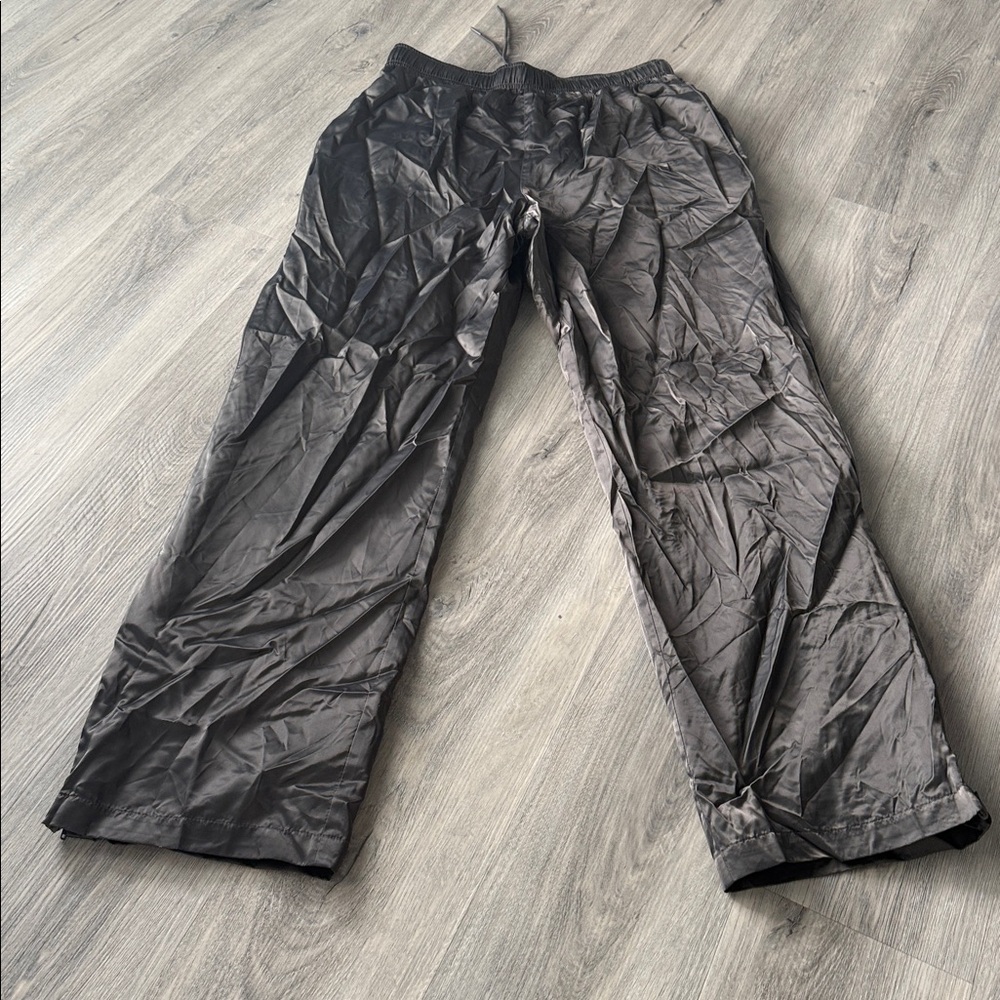 SKIMS Charcoal straight leg track pants Size M